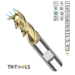 Carbide Bur 3 Cuts Helix 43º / 47º HB Refrigerated