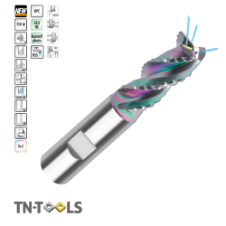 Roughing Carbide Bur 3 Cuts Helix 40º HA Refrigerated