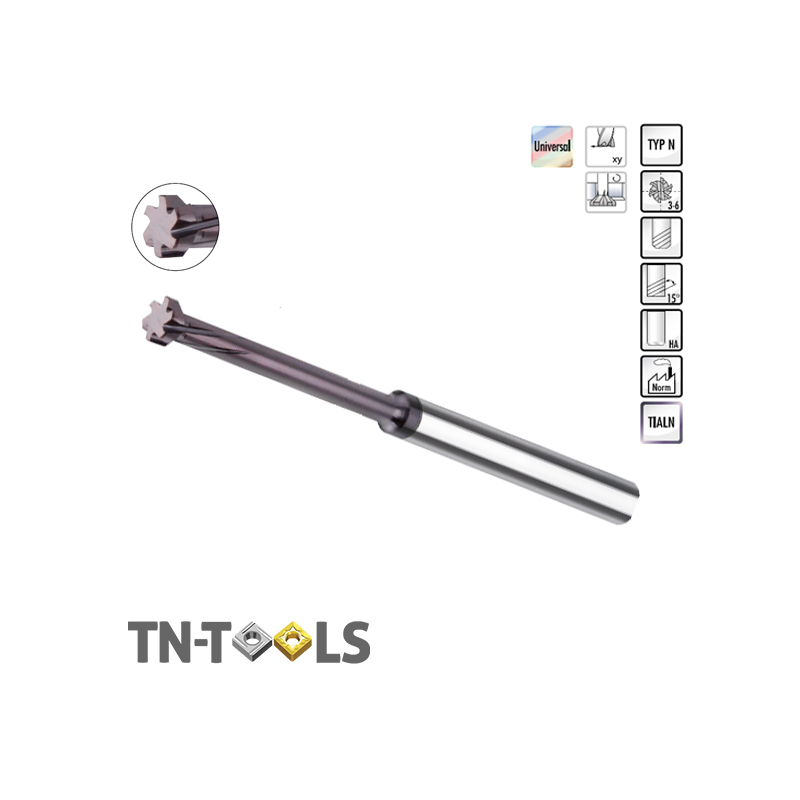 Miniature Carbide Milling Cutter 3-6 Cuts Miniature Carbide Milling Cutter 3-6 Cuts