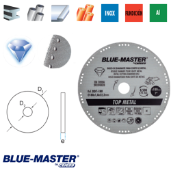 Disco de Corte de Diamante Soldado Blue-Master para Todo Tipo de Metales