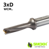 indexable Drill Holder 3xD with insert WCM..