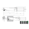 indexable Drill Holder 2xD with insert SPMG..