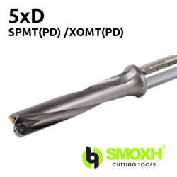 Porte-forets 5xD avec plaquette interchangeable SPMT(PD) / XOMT(PD)..