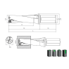 indexable Drill Holder 3xD with insert SPGT..