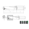 indexable Drill Holder 5xD with insert SPGT..