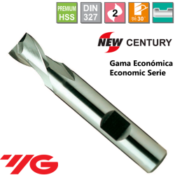 YG1-New Century Gama Economica Fresa Premium HSS 2 Cortes