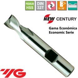  YG1-New Century Fresa Premium HSS 2 Cortes