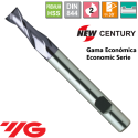 New Century Gama Economica Fresa Larga Premium HSS 2 CortesRecubrimiento X-Coating
