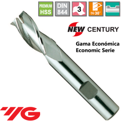 YG1-New Century Gama Economica Fresa Premium HSS 3 Cortes