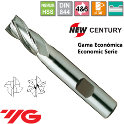 YG1-New Century Gama Economica Fresa Premium HSS 4 Cortes