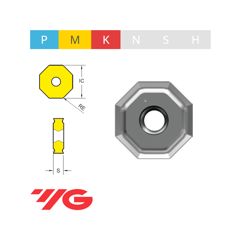 YG1 ONMU 080608 - YG602 Placa de Fresar YG1 ONMU 080608 - YG602 Placa de Fresar
