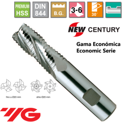 YG1-New Century Gama Economica Fresa Premium HSS desbaste Grueso Z3-6 