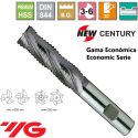 New Century Gama Economica Fresa Larga Premium HSS desbaste Grueso  Z3-6 Recubrimiento TiAIN