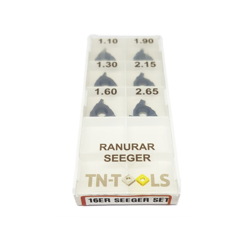 Kit de Placas Seeger 16ER/IR TN-TOOLS de Ranuras Seeger Recubrimiento TIALN