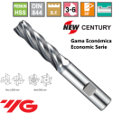 New Century Gama Economica Fresa  Larga Premium HSS desbaste Fino Z3-6 Recubrimiento TiAIN 