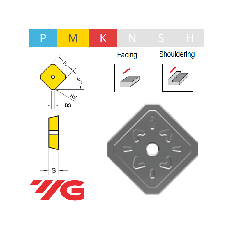 YG1 SDKN1203.. Placa de Fresar YG1 SDKN1203.. Placa de Fresar
