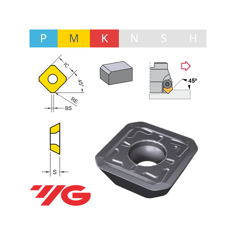 YG1 SEKT1204 .. Placa de Fresar YG1 SEKT1204 .. Placa de Fresar
