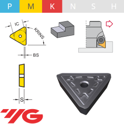 YG1 TPK .. YG602  Placa de Fresar