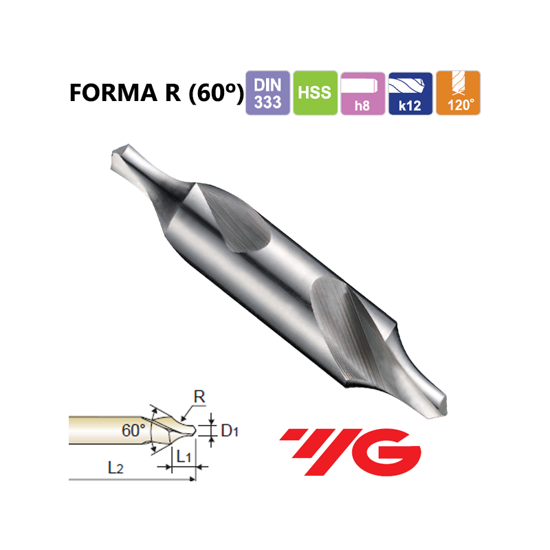 HSS 60º Center Drill Form A