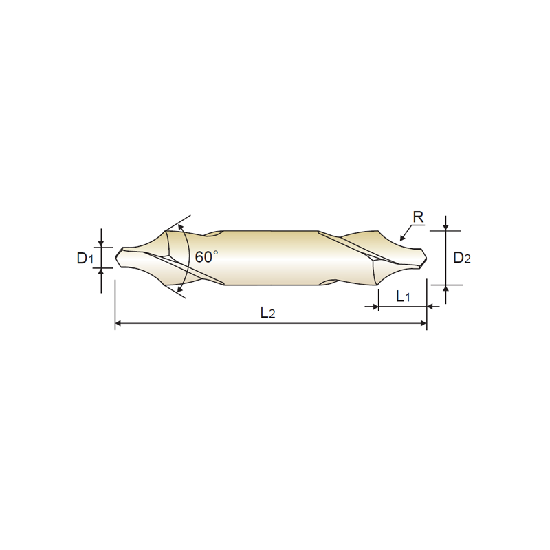 HSS 60º Center Drill Form A