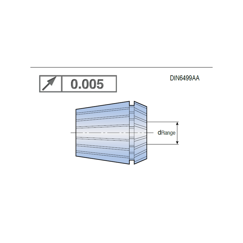 Pinzas de Sujección tipo ER11 Ultra Precision 0,005, con capacidad 1mm