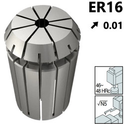 Pinzas de Sujección tipo ER16 Ultra Precision 0,01, con capacidad 1mm