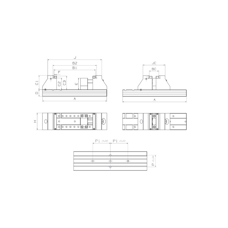 Vices for 5 axes machine