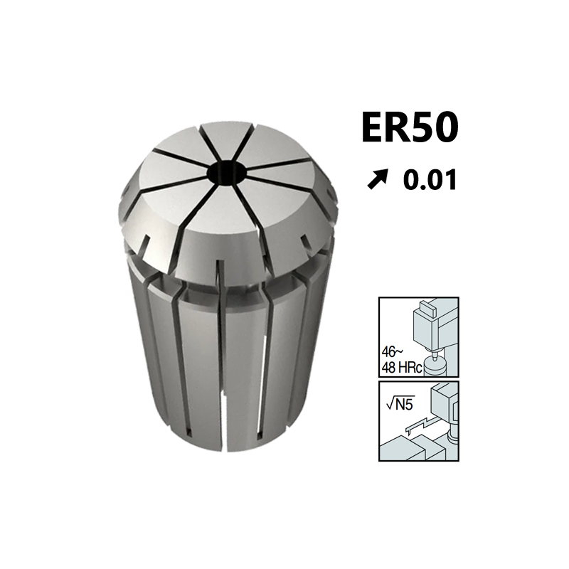 Pinzas de Sujección tipo ER40 Ultra Precision 0,01, con capacidad 1mm Pinzas de Sujección tipo ER40 Ultra Precision 0,01, con capacidad 1mm