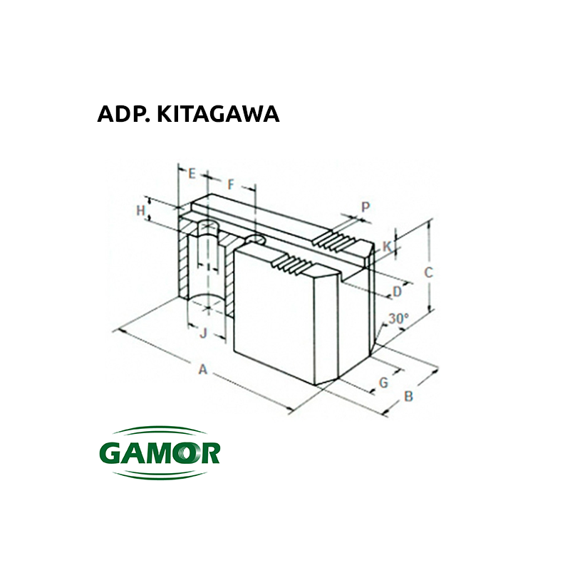 Soft Jaws for Hydraulic Turning Chuck adaptable KITAGAWA