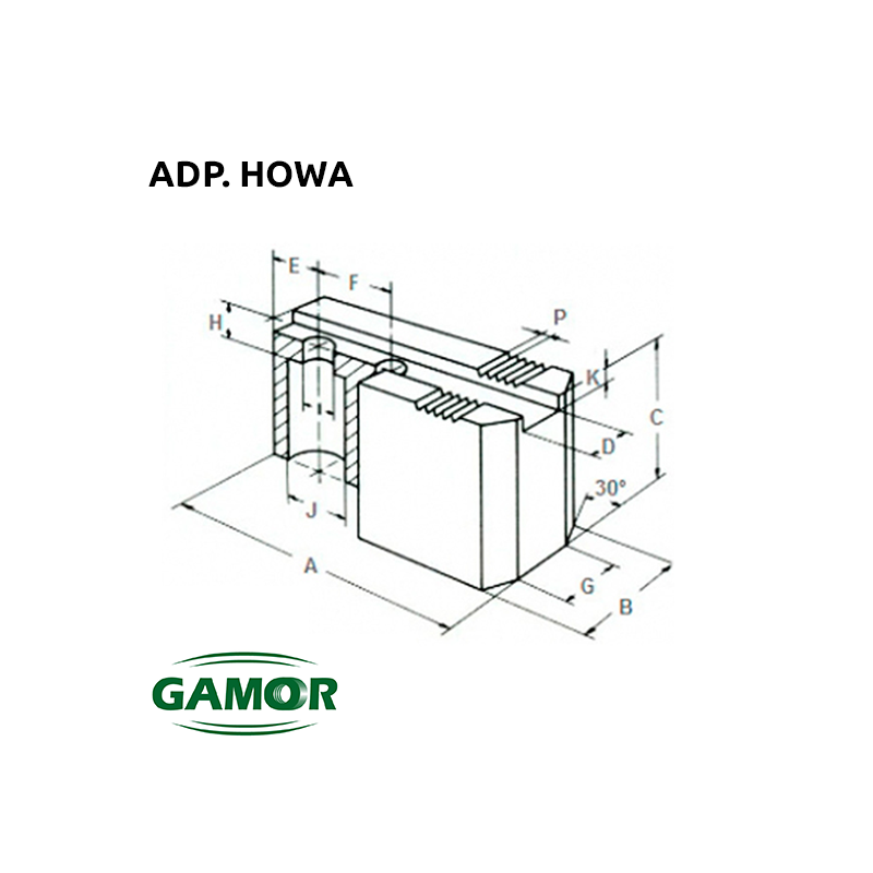 Soft Jaws for Hydraulic Turning Chuck adaptable HOWA