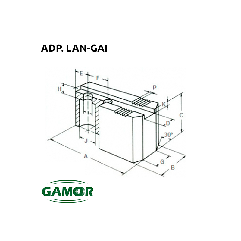 Soft Jaws for Hydraulic Turning Chuck adaptable LAN-GAI Soft Jaws for Hydraulic Turning Chuck adaptable LAN-GAI