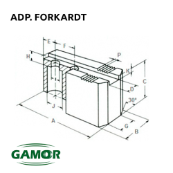 Mors doux pour mandrins de puissance adaptable FORKARDT