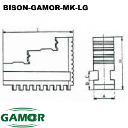 Garras Duras adaptables a los Platos Universales para  BISON + MK - LG