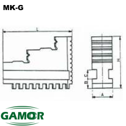 Garras Duras adaptables a los Platos Universales para  BISON + MK - G