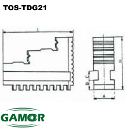 Garras Duras adaptables a los Platos Universales para  TOS - TDG 21