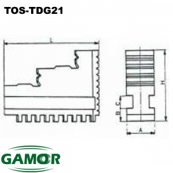 Hard Jaws Universal Turning Chuck Adaptable TOS - TDG 21