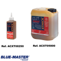 Blue-Master Aceite Ultra Viscoso Para Inoxidables, InconeL, Titanio, Dúplex, Aceros Templados Por Encima De 44HRC Y HARDOX 