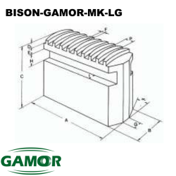 Soft Jaws Universal  Turning Chuck Adaptable Bisom + Gamor + MK-LG