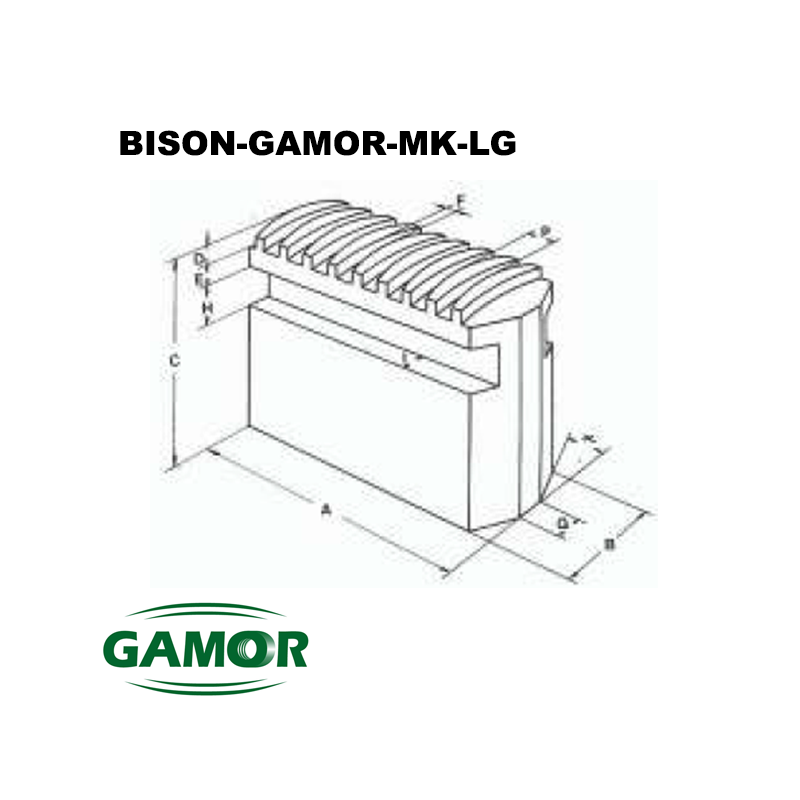 Mors doux pour mandrins de puissance adaptable Bisom + Gamor + MK-LG