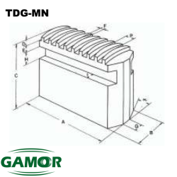 Mors doux pour mandrins de puissance adaptable TDG.MN