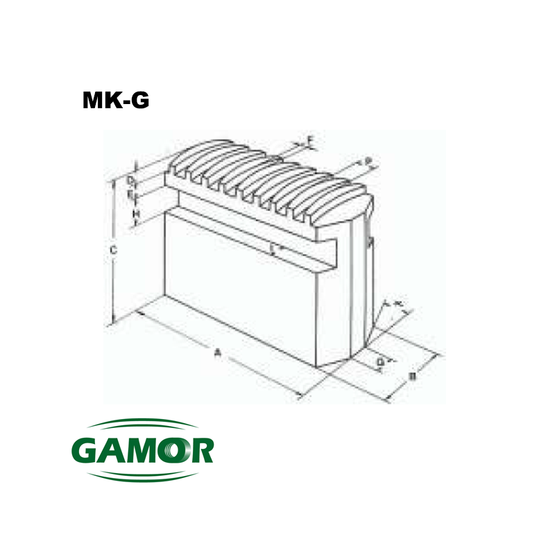 Mors doux pour mandrins de puissance adaptable MK-G