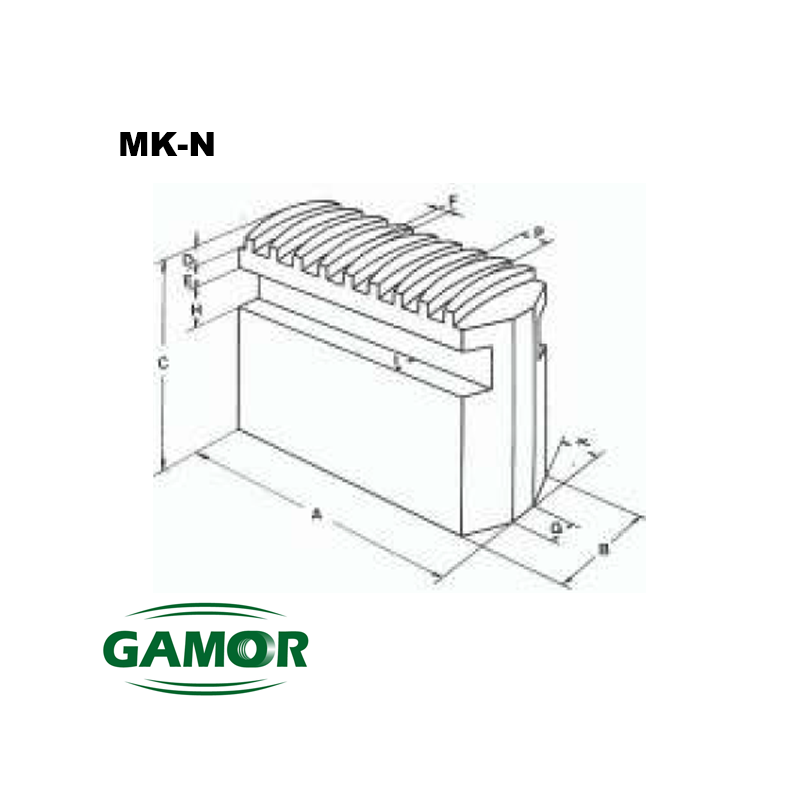 Mors doux pour mandrins de puissance adaptable MK-N