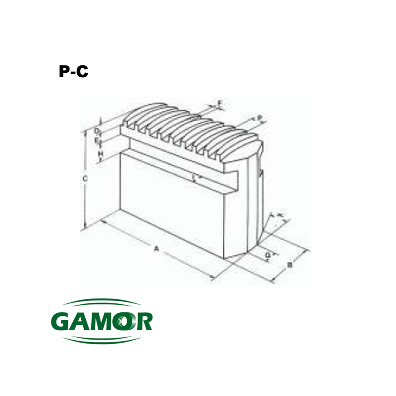 Mors doux pour mandrins de puissance adaptable MARCA P.C