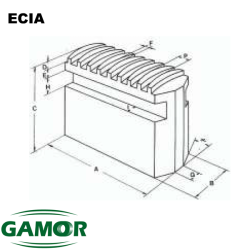 Mors doux pour mandrins de puissance adaptable ECIA