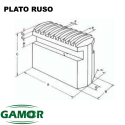 Mors doux pour mandrins de puissance adaptable PLATO RUSO