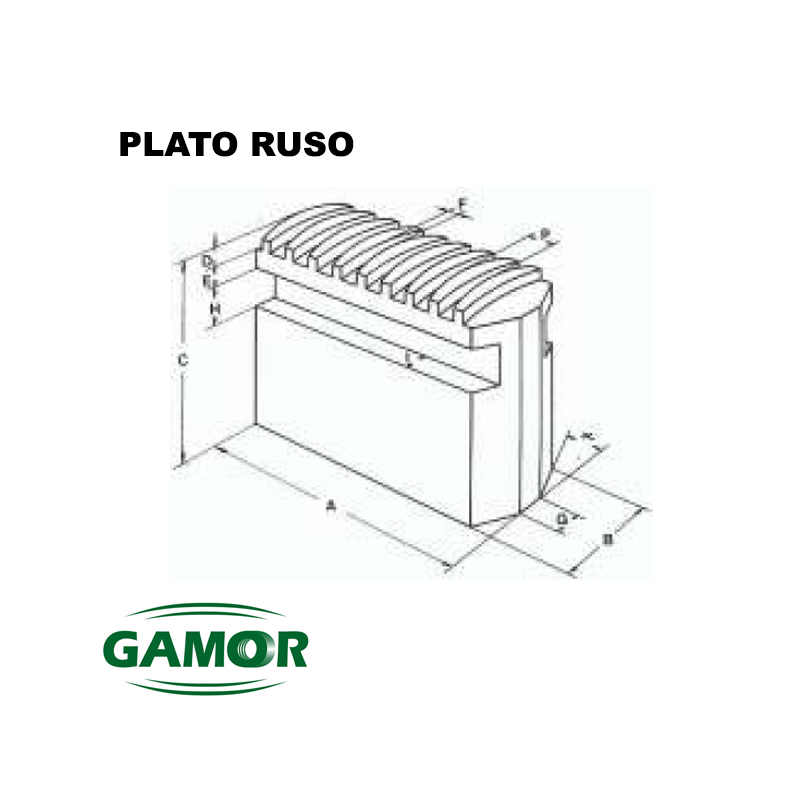 Soft Jaws Universal  Turning Chuck Adaptable PLATO RUSO