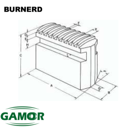 Mors doux pour mandrins de puissance adaptable BURNERD