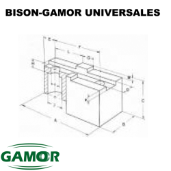 Mâchoires supérieur BISON-GAMOR UNIVERSALES  