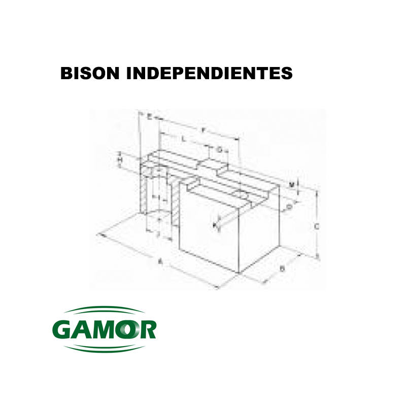 Top jaws-Soft tongue & groove jaws BISON INDEPENDIENTES Top jaws-Soft tongue & groove jaws BISON INDEPENDIENTES
