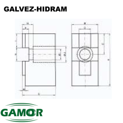 Mâchoires supérieur PLATO GALVEZ— HIDRAM 